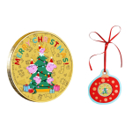 ab Lager ** 13,5 g Bimetall Tuvalu 2026 PEPPA PIG Merry...