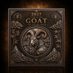 NEU* 3,33 oz Kupfer 2027 LUNAR ZIEGE - Jahr der Ziege / Year of the Goat - Antik- Silber- Goldakzente > Ultra High Relief Copper Zodiac