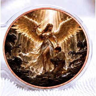 Neu ** 2 x 1 oz Kupfer Edition - Der SCHUTZENGEL / Guardian Angel - Copper Color High relief - Vorverkauf / Presale!