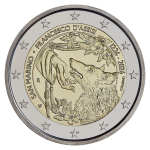 2 Euro San Marino 2026 BU Coin Card 800. Todestag des...