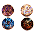 4 x 1 oz *SET* Kupferedition - BABYDRACHEN - Weisser Donner Teufels Lila - Die Legende der Drachenbabies - Copper Color - VORVERKAUF PRESALE