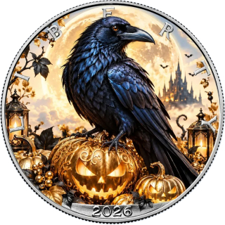 NEU* 1 oz American Eagle Liberty 2026 - Midnight Raven Halloween Edition