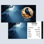 NEU* 1 oz American Eagle Liberty 2026 - Midnight Raven Halloween Edition