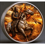 in Kürze** 10 oz Kupfer Edition - SPIRIT of NATURE Indianer & Mustang- Ultra High relief Color- Vorverkauf / Presale!