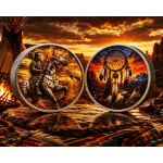 in Kürze** 10 oz Kupfer Edition - SPIRIT of NATURE Indianer & Mustang- Ultra High relief Color- Vorverkauf / Presale!