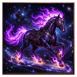 Neu ** 5 oz ADVP Kupfer Proof Edition -  FLAMMENPFERD The NIGHTMARE HORSE - Spuk um Mitternacht - Color Color High relief - Vorverkauf / Presale