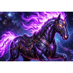 Neu ** 5 oz ADVP Kupfer Proof Edition -  FLAMMENPFERD The NIGHTMARE HORSE - Spuk um Mitternacht - Color Color High relief - Vorverkauf / Presale