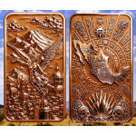 Neu ** 5 oz Kupferbarren PROOF Edition - LIBERTAD / Siegesgöttin - Das Kulturelle Erbe Mexicos - Hochreliefprägung - Ultra High Relief - Vorverkauf / Presale!