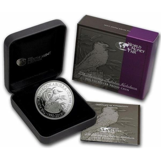 1 oz Australien 2015 Proof - Kookaburra World Money Fair Berlin - 1 AU$