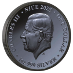 1 oz Niue 2025 Black Proof Gilded - SCHLANGE - Jahr der Schlange - YEAR of the SNAKE - Lunarserie NZ Mint - 2$ - TOP-EDITION 2. Ausgabe