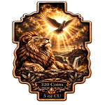 Neu* 5 oz Kupfer Edition - Jesus & Der Löwe - Mut & Stärke - Copper Color High relief - Vorverkauf / Presale