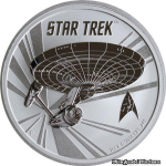 1 oz Tuvalu 2016 BU - Star Trek USS Enterprise NCC-1701 - Silber 1 AU$