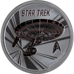 1 oz Tuvalu 2016 BU - Star Trek USS Enterprise NCC-1701 - Silber 1 AU$