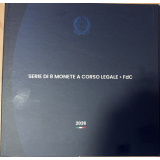 Italien 3,88 Euro 2026 BU Kursmünzensatz KMS 2026 Coin Card