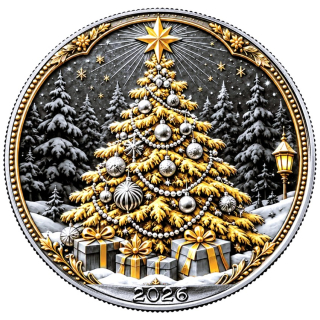 NEU* 1 oz USA 2026 Liberty - O-TANNENBAUM Frohe Weihnachten Merry Christmas - Weihmachtsedition - Christmas Edition