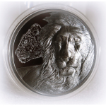 2 oz Tansania 2023 Black Proof - LÖWE / LION - Growing Up - 2 Prägetechniken : Black Proof + Proof Finish - Silber 1,500 Shillings