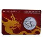 1 oz China 2025 BU Coin Card - DRACHE  / Dragon Tang...