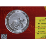 1 oz China 2025 BU Coin Card - DRACHE  / Dragon Tang Dynasty & Grosse Mauer - Silber 10 Yuan - China Mint