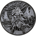 ab 05.11** 2 x 1 oz GERMANIA RAGNAROEK 2026 Black BU - THOR vs  JOERMUNGANDR - Götter vs. Titanen & Das Ende der Welt  > Doppelkapsel Neue Serie Die Mystische Welt von RAGNARÖK - Germania Mint