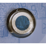 Luxemburg 5 Euro 2015 Silber / Niob Proof - Burg Brandenbourg - Coin Card