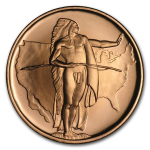 1 Unze Copper Round - INDIANER am Oregon Trail - Native...