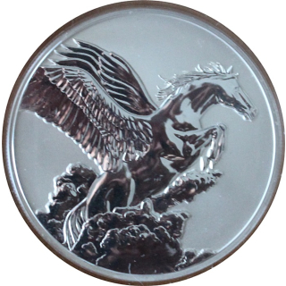 1 oz Tokelau 2014 - PEGASUS Flügelpferd - Reverse Proof silber - Serie Creatures of Myth & Legend - 5 $