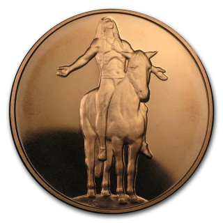 1 Unze Copper Round Apeal to the Spirit 999,99 AVDP