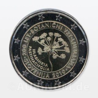2 Euro Slowenien 2010 Botanischer Garten