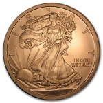 5 Unze Copper Round Walking Liberty Eagle 999,99