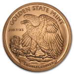 5 Unze Copper Round Walking Liberty Eagle 999,99