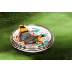 Zentralafrika 1000 Franc Silber Gold-banded Forester Schmetterling 2014