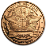 1 Unze Copper Round Liberty Head 999,99 AVDP