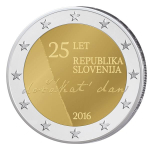 2 Euro Slowenien 2016 25 Jahre Unabhängigkeit...