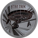 1 Unze Silber Tuvalu 2016 BU Star Trek USS Enterprise NCC-1701 1 AUD