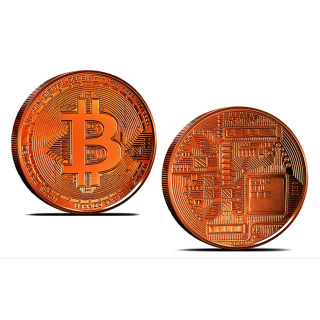 1 Unze Kupfer / Copper Round BITCOIN  999,99 AVDP