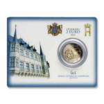 2 Euro Luxemburg 2012 100. Todestag von Großherzog Wilhelm IV in Coincard