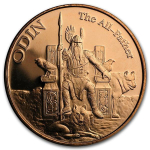 1 Unze Copper Round Norse Gods Odin der All Vater 999,99...