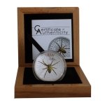 1 oz Cook Islands 2016 Proof Konkav - Wespenspinne / Wasp Spider - Magnificent Life High Relief - Silber $5 - Coin Invest Liechtenstein Smartminting
