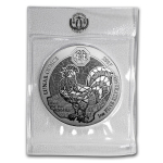 1 oz Ruanda 2017 BU - Hahn Rooster - Jahr des Hahnes -...