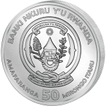 1 oz Ruanda 2017 Proof - Hahn Rooster - Jahr des Hahnes Silber - Serie Lunar Ounce incl. Box