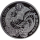 1 oz Ruanda 2014 Proof - Hahn Rooster - Jahr des Hahnes - Serie Lunar Ounce