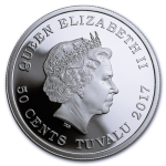 1/2 oz Tuvalu 2017 - Always Together HORSES - Immer Zusammen - Proof - 0,50 AUD