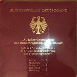 10 DM Deutschland 1999 50 Jahre SOS Kinderdörfer  A, D, F, G, J, Proof