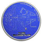 1 oz Silber Niue Islands 2017 - Millenium Falcon YT-1300...