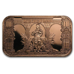 1 Unze Copper Bar $10 Bison Banknote 999,99 AVDP