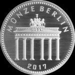 1/2 Oz Silber Eisbär 2017 Berlin in Coincard