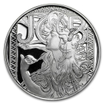 1 Unze Silber Round Mucha Collection (JOB) Proof 999,99