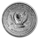 100 g Silber Kongo 2017 -  Wasserbüffel Water Buffalo - 20 Francs CFA