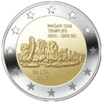 2 Euro Malta 2017 Hagar Qim Tempel   unc.