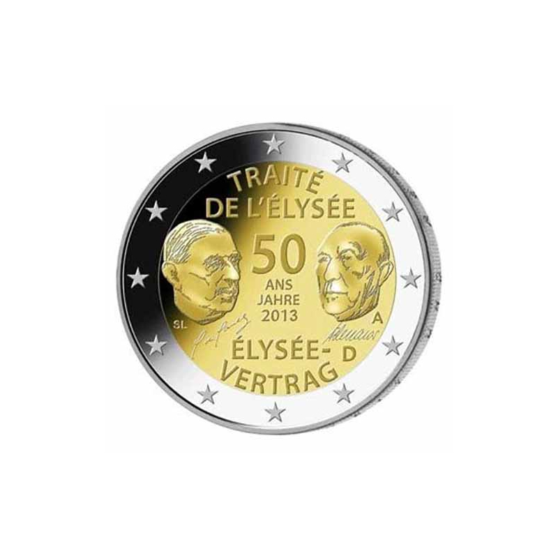 2 Euro 50 Jahre Elysee Vertrag Wert 2 Euro Deutschland 2013 50 Jahre Elysee-Vertrag A unc. - Aurinum Onli